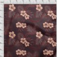 thumbnail image 4 of oneOone Viscose Jersey Maroon Fabric Tropical Flower Craft Projects Decor Fabric Printed By The Yard 60 Inch Wide, 4 of 4