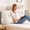 Beige, variant on Headboard Pillow Twin, Twin Bed Wedge Pillow,Large Backrest Pillow for Sitting in Bed, Soft Bed Wedge Pillow for Dorm & Daybed
