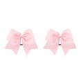 thumbnail image 1 of Minnieouse Banda para el cabello grande Nudo de lazo Grueso Elástico Decorativo Sin enganches Coleta Titular Pelos Cuerda Bobbles Scrunchies sin Rosado 2piezas, 1 of 6