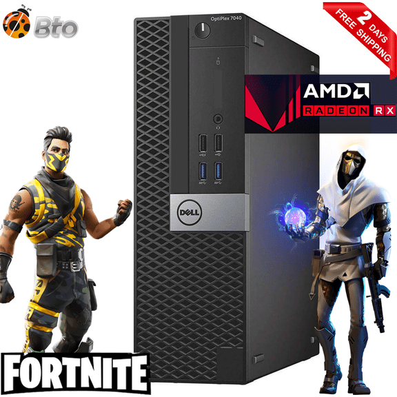 Restored Gaming Dell OptiPlex 7040 Small Form Computer Desktop PC Intel Core i5 Processor, 16GB ddr4 Ram, 1TB Hard Drive, 512 GB NVMe SSD, AMD Radeon RX 550 Phoenix 4GB GDDR5, WiFi, Windows 10 (Refurbished)