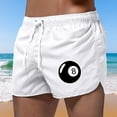 thumbnail image 2 of Kcolen Black Swim Trunks Men Drawstring Mens Swim Shorts Stretchy Upf Mens Swimwear Men Swim Trunks Beach Summer Loose Fit Swimwear, 2 of 6