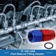 thumbnail image 3 of Adaptador de manguera reductor de campana para hombre Unique Bargains TF-1001-AN8 0° Conector de línea de combustible de aluminio con O-ring rojo, azul, 3 of 6