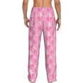 thumbnail image 3 of Goofa Breast Cancer Awareness (3) Printed Soft Pajama Pants for Men, Wide Leg Comfy Casual Lounge Yoga Pants-Large, 3 of 9