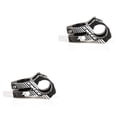 thumbnail image 2 of heritaly 31.8mm Bicycle Handlebar Stem Aluminum Height Reduce Adjustable Extension Hollow Bike Front Extender Stable Adapter Black 2Set, 2 of 6