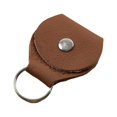 thumbnail image 2 of Genuine Leather Keychain Guitar Pick Holder Plectrum Case Bag M8K2, 2 of 6