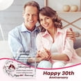 thumbnail image 5 of Happy Anniversary Wedding Hearts Acrylic Keepsake Decor For Wife Husband Girlfriend Boyfriend Couple Parent Women Men Marriage Anniversary Birthday Christmas Keepsake Gift (30Th), 5 of 6
