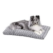 Angle View: MidWest Quiet Time Pet Bed Deluxe Gray Ombre Swirl 29" x 21"