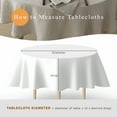 thumbnail image 3 of Round Linen Tablecloth 65'' DIA - 100% Pure European Flax Table Cloth - Natural, 3 of 6