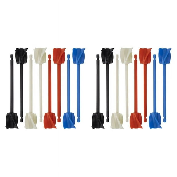 16Pcs Resin Mixer Paddles, Epoxy Mixer Attachment for Powerful Mixing, Reusable Paint Mixer, Paint Stirrer Attachment