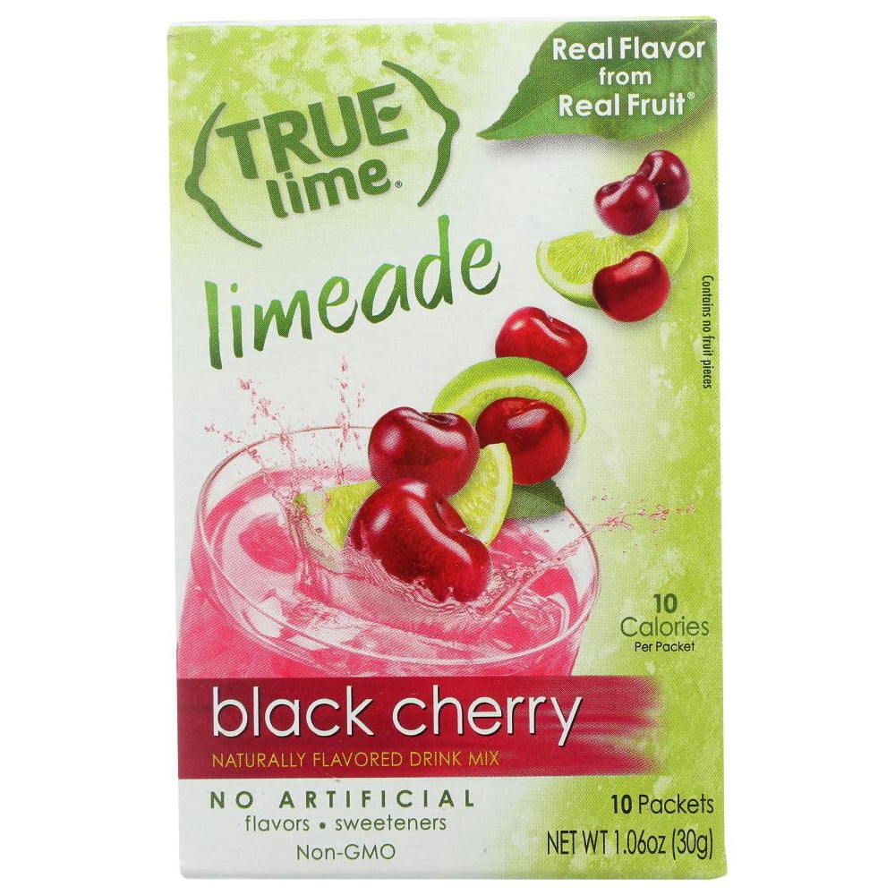True Lime Black Cherry Limeade Drink Mix, 0.106 oz 10 per pack (Pack of