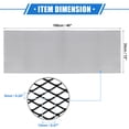 thumbnail image 6 of Unique Bargains Car Grill Mesh 100x33cm 12x6mm Rhombic Hole Grille Mesh Sheet Air Intake Insert Aluminum Alloy Black, 6 of 6