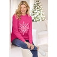 thumbnail image 2 of Woman Within Plus Size Fleece Holiday Sweatshirt, 2 of 6