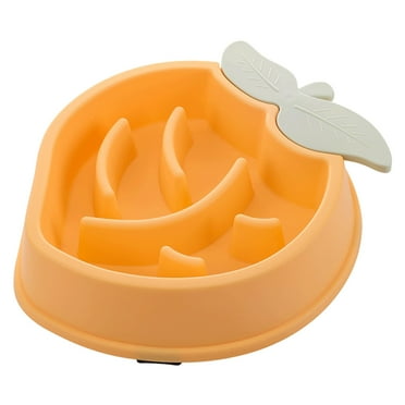 Dog Slow Feeder Bowl Peach Shaped Anti-Gulping Pet Slower Food Feeding Dish ​Interactive Bloat