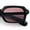 Black - Burgundy, variant on Hipster Narrow Rectangle Hustler Pop Color Lens Mid Temple Sunglasses Black - Burgundy
