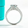 thumbnail image 5 of AnuClub Halo Moissanite Engagement Rings 3.8cttw(3ct Center Stone) D Color VVS1 925 Sterling Silver Vintage Anniversary Wedding Promise Ring for Women with Certificate, 5 of 5
