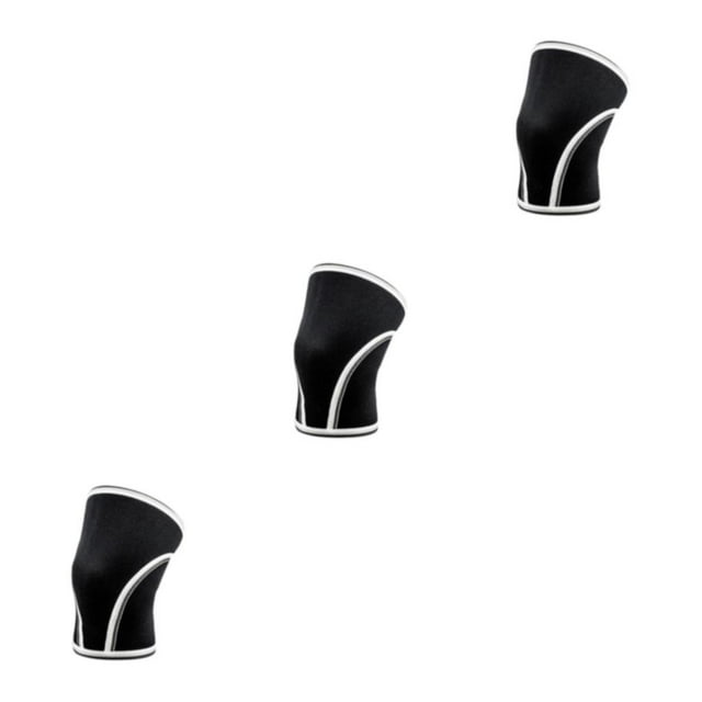 Thinsony 1/2/3/5 Manches de Genou à la Mode pour l'Haltérophilie - Protection Légère Manches de Genou Modèle Mélangé B Noir et Blanc TG 3 Pcs