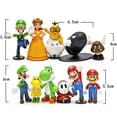thumbnail image 2 of Figuras de acción de Super Mario Bros para niños, juguetes de PVC, modelos de Luigi, Yoshi, Donkey Kong, seta, regalos de cumpleaños, 2 of 4