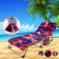thumbnail image 3 of Bangcool Pool Towel Microfiber Soft Portable Beach Towel Beach Chair Cover with Pockets, 3 of 9