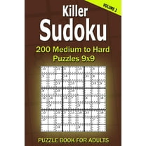 Killer Sudoku Puzzle Book for Adults: 200 Medium to Hard Puzzles 9x9 (Volume 2)