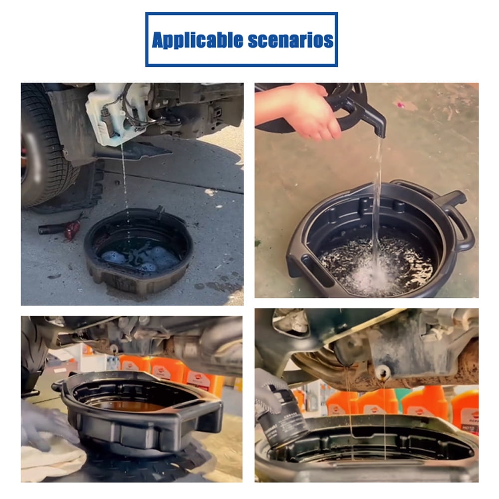 basin,Oil Drip Handles Car Pan | With 3 And Oil Drain Pan Maintenance And | Motor Pan Oil 3 Handles | 10l/15l Oil Oil Drip Catcher Pan Car Maintenance | | 3 Oil Pan 2l/3l Oil |