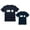 Dad Navy / Child Navy, variant on Copy Paste Matching Set T-Shirts For Father & Son Daughter Toddler & Men's Set Dad Gray XX-Large / Child Gray 3T