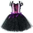 thumbnail image 3 of Disfraz de gato negro con purpurina para niñas, vestido de tul con tutú elegante para fiesta de cumpleaños de carnaval, disfraces de gatitos y animales para Halloween para niños pequeños, 3 of 5