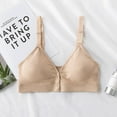 thumbnail image 3 of UP TO 15% OFF! Nursing Sleep Bras for Breastfeeding Women Button Front Maternity Comfy Bralette, Pink, 40/90BCD, 3 of 6