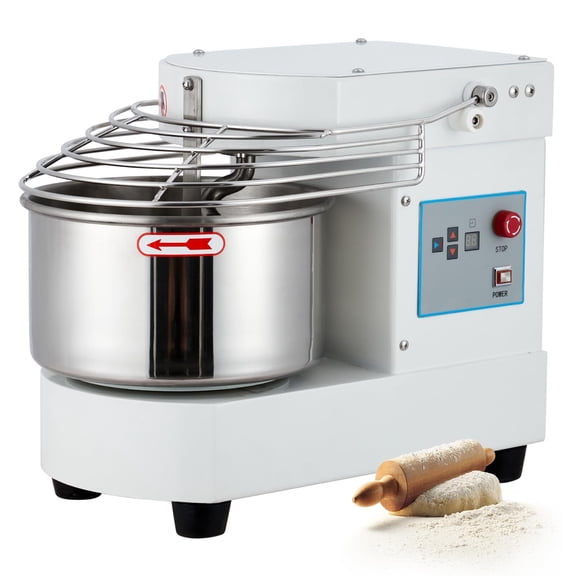 10.5Qt Commercial Dough Mixer with Touchscreen, 650W Dual-Rotation Food Mixer Machine with Timer & Safety Shield, Stainless Steel Bowl Kneading Mixer for Bakery, Restaurant, Pizza Kitchen