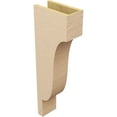 thumbnail image 5 of 6"W x 12"D x 36"H Thin Newport Rough Cedar Woodgrain TimberThane Corbel, Primed Tan, 5 of 6
