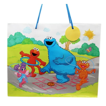 Sesame Street Cookie Monster Hopscotch Reusable Gift Bag