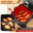 thumbnail image 3 of Forros de silicona Air Fryer, paquete de 3 unidades, reutilizables, aptos para uso alimentario, de 8 pulgadas, 3 of 9
