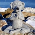 thumbnail image 5 of Estatua de Perro de Meditación Buda Tranquilidad y paz, perfecta para tu jardín de hadas., 5 of 5