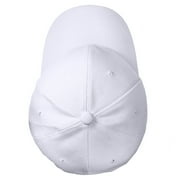 Falari Wholesale 12-Pack Baseball Cap Adjustable Size Plain Blank Solid Color White