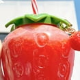 thumbnail image 6 of Creative Strawberry Water Bottle with Food Grade Straw for Beach, Gym, Travel, Sports, 6 of 8