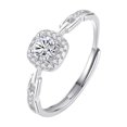 thumbnail image 3 of Bague Réglable Exquise Accessoire de Mode Haut de Gamme Cadeau de Mariage Quotidien Significatif pour Style Élégant, 3 of 8