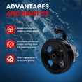 thumbnail image 5 of MOCA AUTOPARTS 96-5476 Power Steering Pump w/ Pulley Fit for 2006-2010 Hyundai Sonata 2.4L, 5 of 9