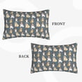 thumbnail image 2 of Pofeuu Cartoon Bulldog 1 Print Polyester Microfiber Plush Pillowcases, Super Soft and Cozy Pillow Case Covers with Envelop Closure（Pillow core not included）-16"x24", 2 of 6