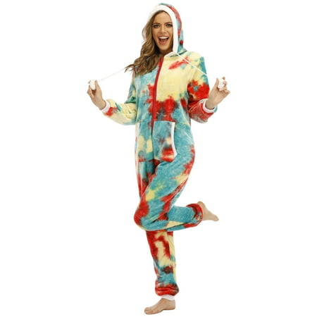 

Women Sleepwear Women S Fleece Pajamas Sleepwear Christmas Pajamas Hooded Jumpsuit Rompers Clubwear Nightwear Plush Onesie