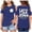 00#Blue193, variant on Toddler Girls Summer Relaxed Letter Printed Tee Cold Shoulder Casual Daily Tops
