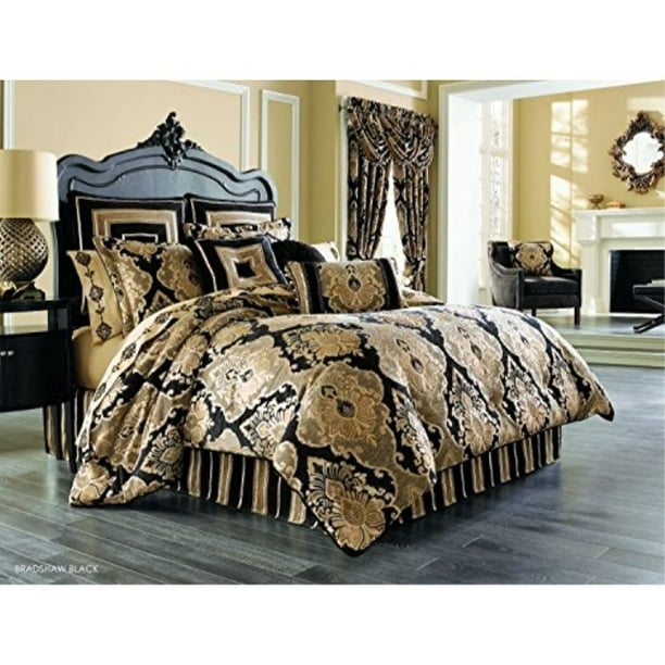 Bradshaw Black Comforter Set King By J Queen New York Com - J Queen Bradshaw Black Bedding Bradshaw Black Comforter Set King By J Queen New York Com - J Queen Bradshaw Black Bedding