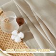 thumbnail image 6 of StangH Sheer Linen Curtains 90 inch Length 2 Panels Set, Flax Semi Sheer Fall Drapes Rustic Light Airy Privacy Sliding Door Curtains for Living Room Bedroom, Camel, W55 x L90, 6 of 7