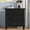 28'' Black, variant on Hemvt Bedside Nightstand with 3 Drawers, Compact Pine Wood Side Table with Easy-Glide Storage, Modern End Table for Couch, Sofa or Office
