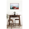 thumbnail image 2 of Kate and Laurel Framed Canvas Wall Art Print Drifting in the Sky by Alicia Bock, 33 x 23 Sylvie Walnut Frame, Modern Contemporary, Beach Art for Wall Decor, 2 of 8