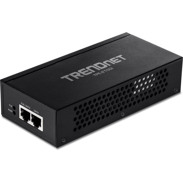 Inyector PoE+ TRENDnet TPE-215GI 2.5G 30W con alimentación integrada