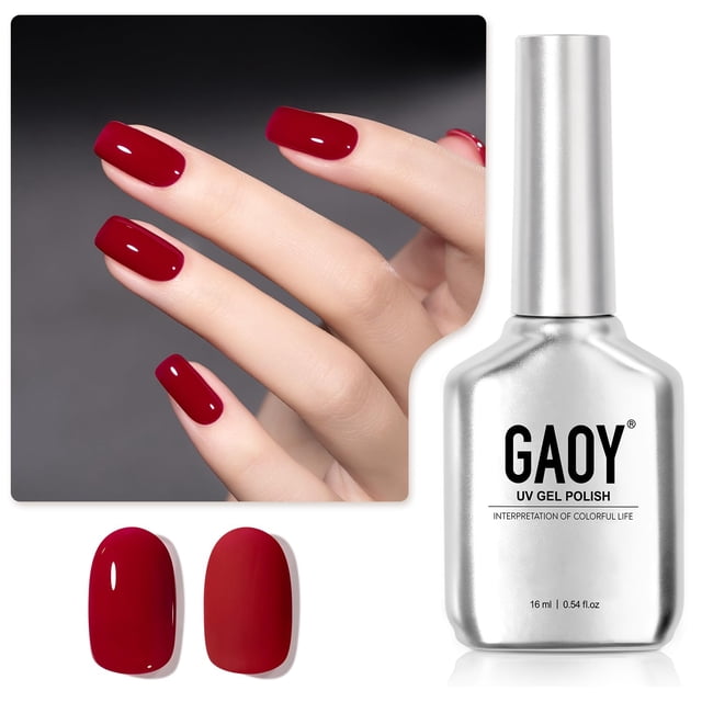Esmalte de uñas GAOY Red Gel 16 ml Soak Off UV Light 1201 Carmine