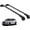 Black, variant on ERKUL Roof Rack Cross Bars for Audi Q7 2007-2015 | Aluminum Crossbars with Anti Theft Lock for Rooftop | Compatible with Flush Rails - Silver