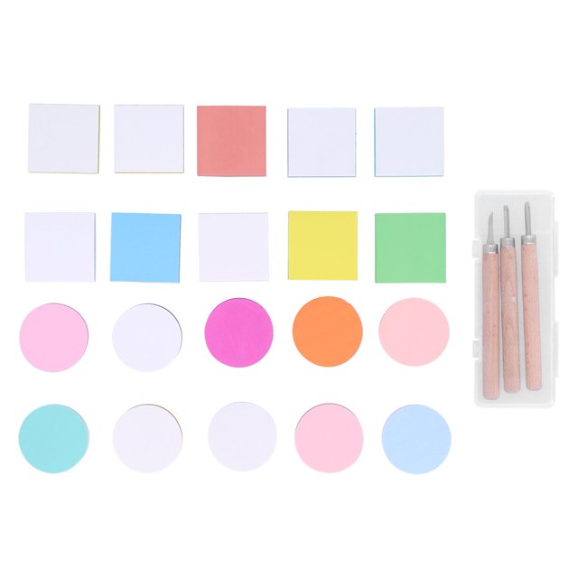 Kit de sellos de goma para tallado, fabricación de impresiones en bloques con herramientas de corte, accesorios de arte
