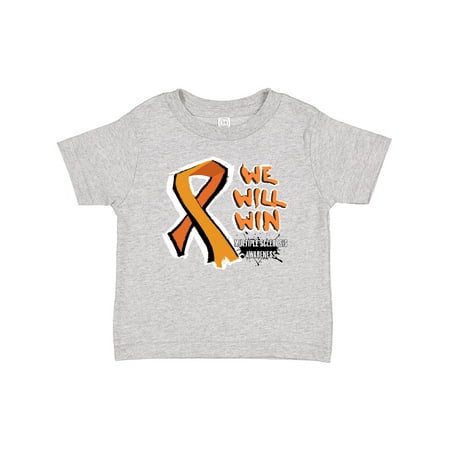 

Inktastic Orange Ribbon We Will Win Multiple Sclerosis Awareness Gift Baby Boy or Baby Girl T-Shirt