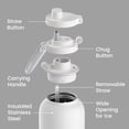 thumbnail image 6 of Bentgo Flip 2-in-1 Straw & Chug Leak-Proof Insulated Water Bottle, 40 fl oz (Blanc), 6 of 7