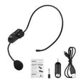 thumbnail image 2 of Andoer Headset All-Purpose Wireless Microphone UHF Wireless Mic Microphone System Built-in Battery with 3.5mm Plug/ 6.35mm Converter for Video Recording Vlogging Live Streaming Teaching Meet, 2 of 7